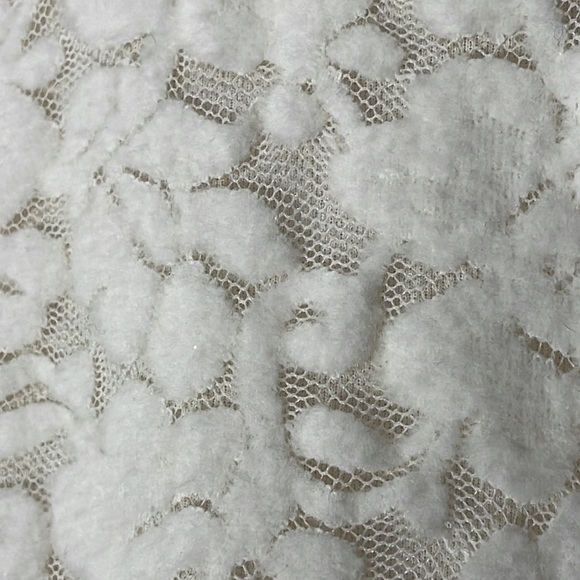 Wild Fable Ivory White Mini Dress Floral Lacy Overlay Long Sleeves Wedding Party - Picture 5 of 14